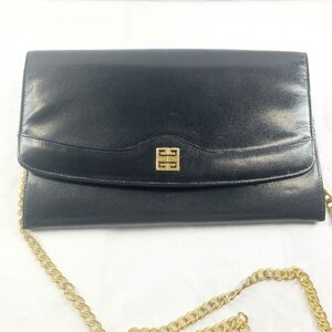 Givenchy Black Shoulder Bag with Gold Chain